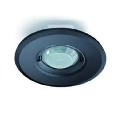 Esylux MD-FLAT-E 360I/8 RB plafond bewegingsmelder 360 graden inbouw rond 8m bereik afstandbedienbaar zwart
