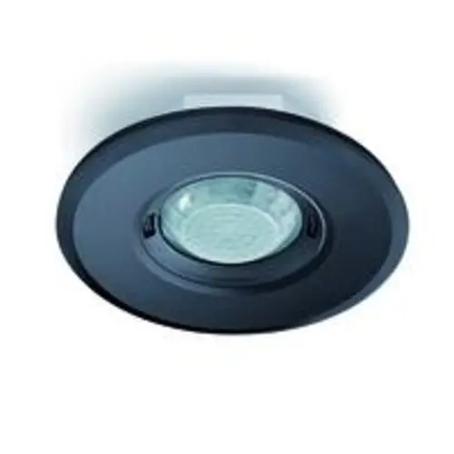 Esylux MD-FLAT-E 360I/8 RB plafond bewegingsmelder 360 graden inbouw rond 8m bereik afstandbedienbaar zwart