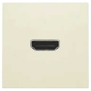 Niko 100-69417 afwerkingsset met HDMI naar HDMI aansluiting cream