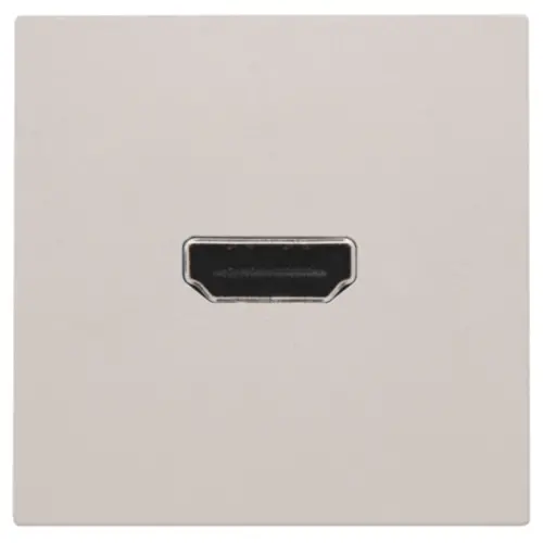 Niko 102-69417 afwerkingsset met HDMI naar HDMI aansluiting light grey