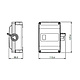 Norwesco SA316H werkschakelaar 3P+hulpcontact 16A/500V M20 grijs IP54