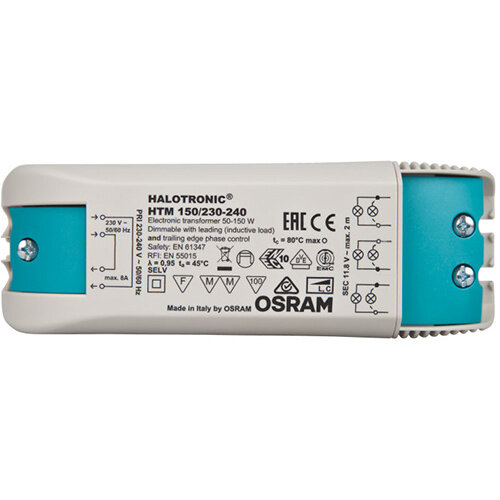 Osram HTM 150 halogeentrafo 50-150 Watt output 12V