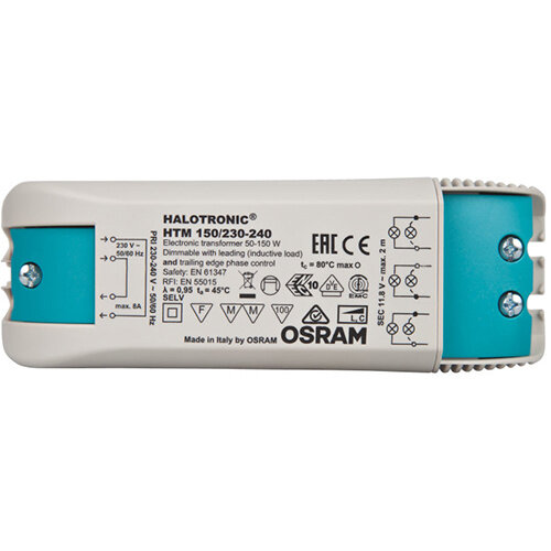 Osram HTM 150 halogeentrafo 50-150W output 12V dimbaar