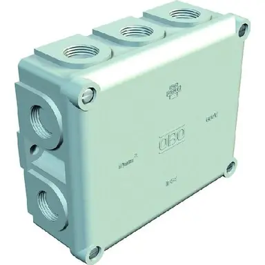 OBO B 11 M kabeldoos opbouw 111x136x57mm 10-invoeren IP54 lichtgrijs