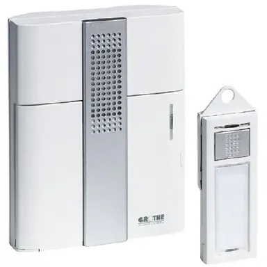 Grothe 714252 Mistral 200 gong draadloos 500 meter wit 86dB