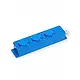 Koopman VD16 BL spanningsslof 3-voudig randaarde met klep 16A kleur blauw IP44