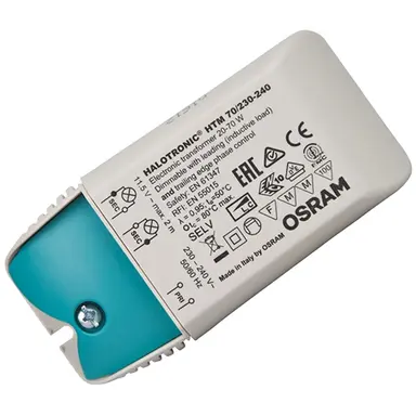 Osram HTM 70 halogeentrafo 20-70W output 12V dimbaar