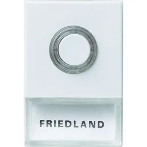 Friedland Honeywell D723 WIT beldrukker enkelvoudig opbouw