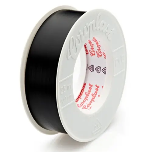 Coroplast CRP 25X25 ZW tape serie 302 25mm x 25mtr d=0.15mm zwart