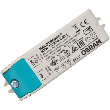 Osram HTN 75 halogeentrafo compact 20-75 Watt output 12V