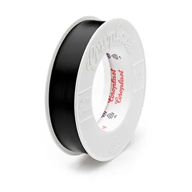 Coroplast CRP 25X19 ZW tape 19 mm x 25 meter 0.15 mm dik serie 302 zwart