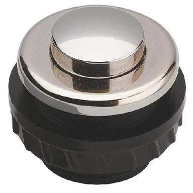 Grothe PROTACT370 NI inbouw beldrukker 1-voudig vernikkeld messing