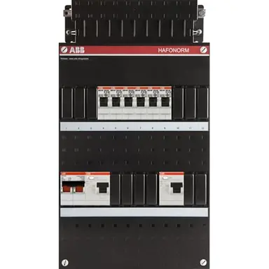 ABB Haf HAD3333-22+H42 groepenkast 1-fase 6-groepen 16A 2x-aardlekschakelaar + hoofdschakelaar