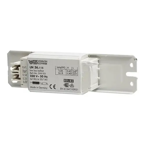Vossloh VSLN3611 voorschakelapparaaat 1x36-40W of 2x18-20W conventioneel