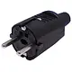Haka 223200041 contactstop randaarde rubber 10A zwart