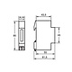 Muller BW70 18 230V urenteller analoog 230V AC 50hz 1TE DIN-rail zwart 70.18 2305