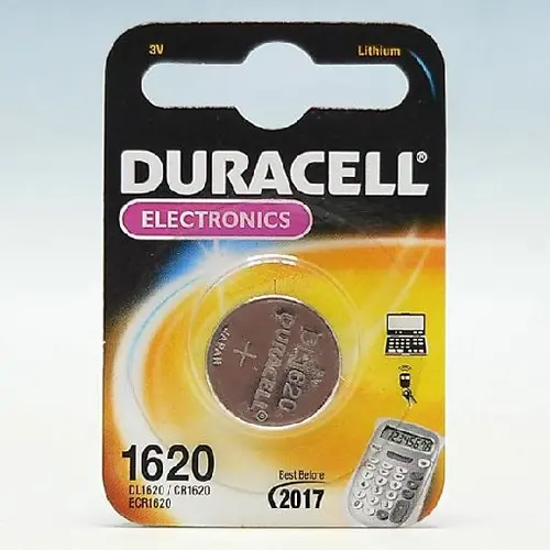 Duracell DL 1620 knoopcel batterij CR 1620 3V 68mAh