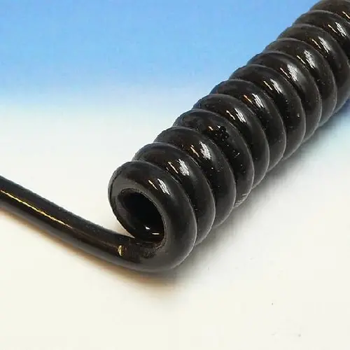 Jobarco 0205623 spiraalsnoer 2 x 1,5mm² rustlengte 100cm werklengte 400cm