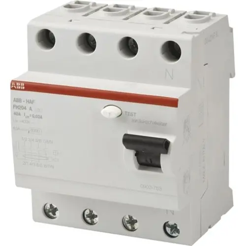 ABB Haf 0903.754 aardlekschakelaar 40A 4-polig 300mA Klasse-A