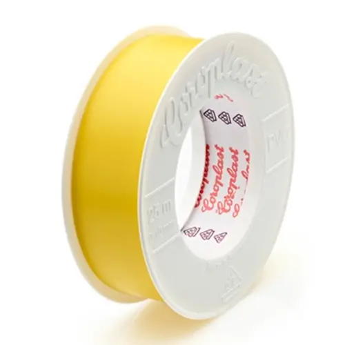 Coroplast CRP 25X25 GE tape serie 302 25mm x 25mtr d=0.15mm geel