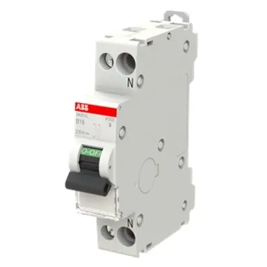 ABB SN201 L-B16 installatieautomaat 1p+N 16A B-karakteristiek 4,5kA SN201L-B16