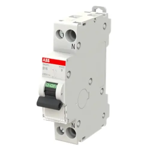 ABB SN 201L B16 installatieautomaat 1p+N 16A B-karakteristiek 4,5kA SN201L-B16