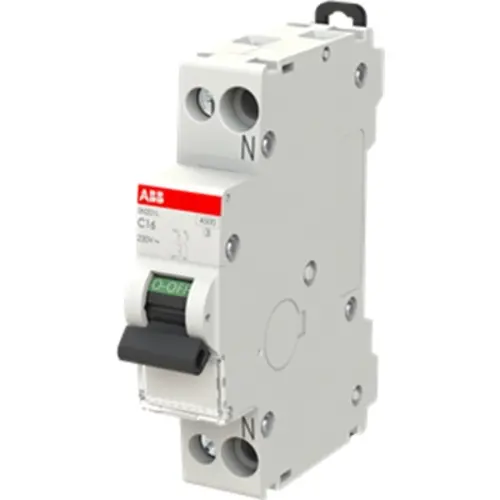 ABB SN201 L-C16 installatieautomaat 1p+N 16A B-karakteristiek 4,5kA SN201L-C16
