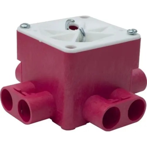 ABB Haf BWCV165B centraaldoos vierkant brandwerend 55mm diep gelijke tuit 8x 16mm inv.