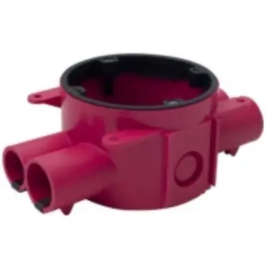 ABB Haf BWHW50 Brandwerende hollewand apparaatdoos rood met 4 invoeren