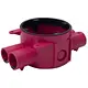 ABB Haf BWHW50 Brandwerende hollewand apparaatdoos rood met 4 invoeren