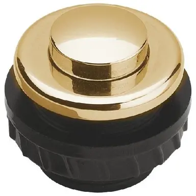 Grothe PROTACT340 GO inbouw beldrukker 1-voudig verguld messing