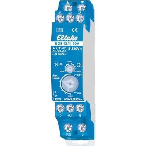 Eltako SDS12/1-10V 1-10V DIN-rail stuurmodule voor 1-10V VSA's