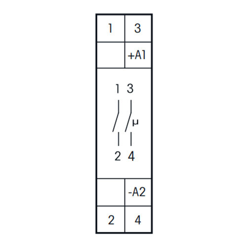 Eltako ER12-200-UC schakelrelais 2 NO potentiaalvrij 16A/250V. multispanning stuurspanning