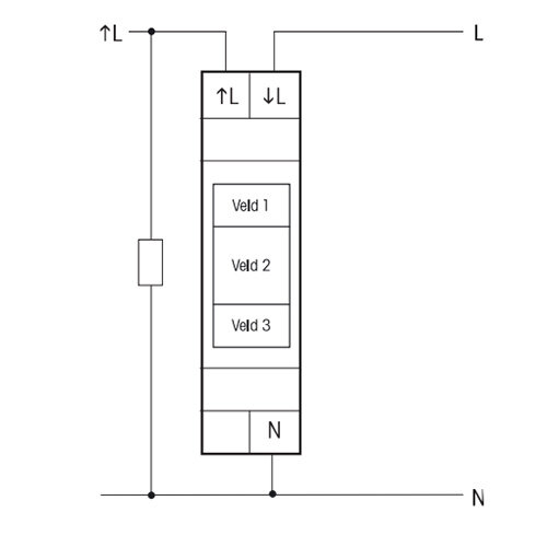 Eltako EVA12-32A 1-fase DIN-rail energiemeter met display voor maximaal 32A