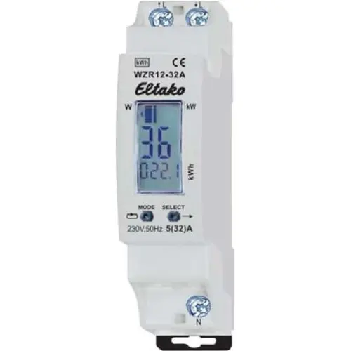 Eltako WZR12-32A Kwh-meter 1-fase(n)