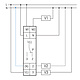Eltako AR12DX-230V stroomrelais voor DIN-rail. 1 CO potentiaalvrij 16A/250V AC