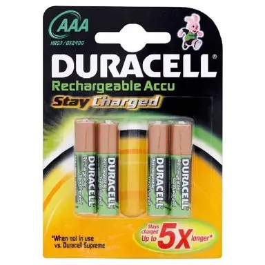 Duracell HR 03 AAA micro AAA batterij oplaadbaar NIMH 800mAh 1.2V
