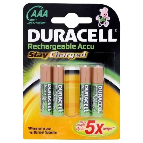 Duracell HR 03 AAA micro AAA batterij oplaadbaar NIMH 800mAh 1.2V