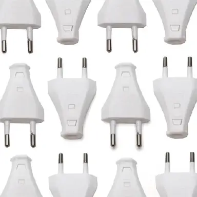 Kaiser 852/WS contactstop euro stekker zonder aarde wit 10 stuks