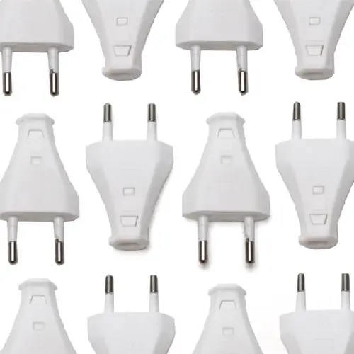 Kaiser 852/WS contactstop euro stekker zonder aarde wit 10 stuks