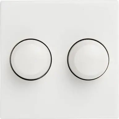 Tradim 04811 duo dimmerknoppen voor JUNG AS500 wit OP=OP