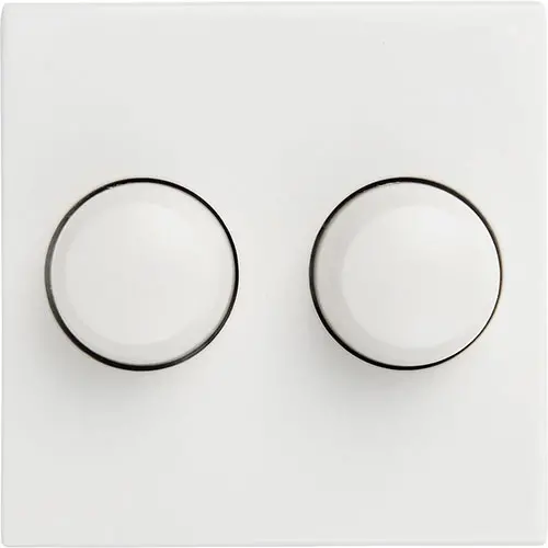 Tradim 04811 duo dimmerknoppen voor JUNG AS500 wit OP=OP