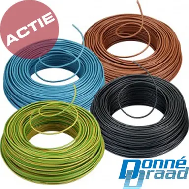 Donne VDactiepakket VD installatiedraad 4x100 meter ACTIE set
