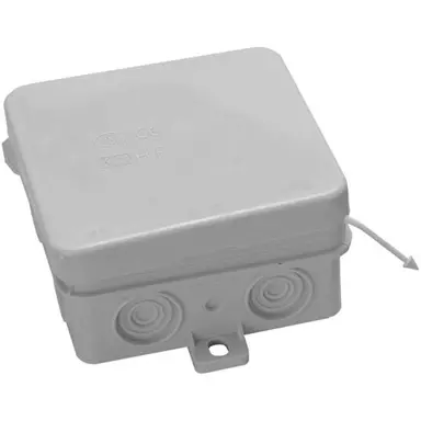 JSL FE7 kabeldoos opbouw 75x75x37mm IP54 grijs membraam-invoer