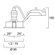 Lumiance 3084060 inbouwspot Trend 75 verstelbaar IP44 wit GU10 fitting