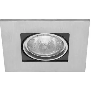 Lumiance 3084005 Inset inbouwspot downlight vierkant nikkel GU10