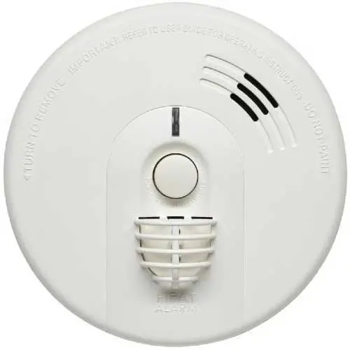Firex KF30 hittemelder 230V koppelbaar met 9V alkaline back-up batterij