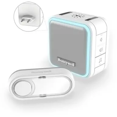 Honeywell DC515SP2 Gong Draadloos Wit 84dB Flitsl