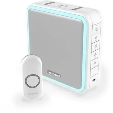 Honeywell DC915N Gong Draadloos Wit 90dB Flitsl