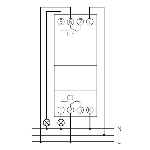 Grasslin G43.02.0002.1 digitale schakelklok 2-kanalen dag-week programma Talento Smart B25 DIN-rail